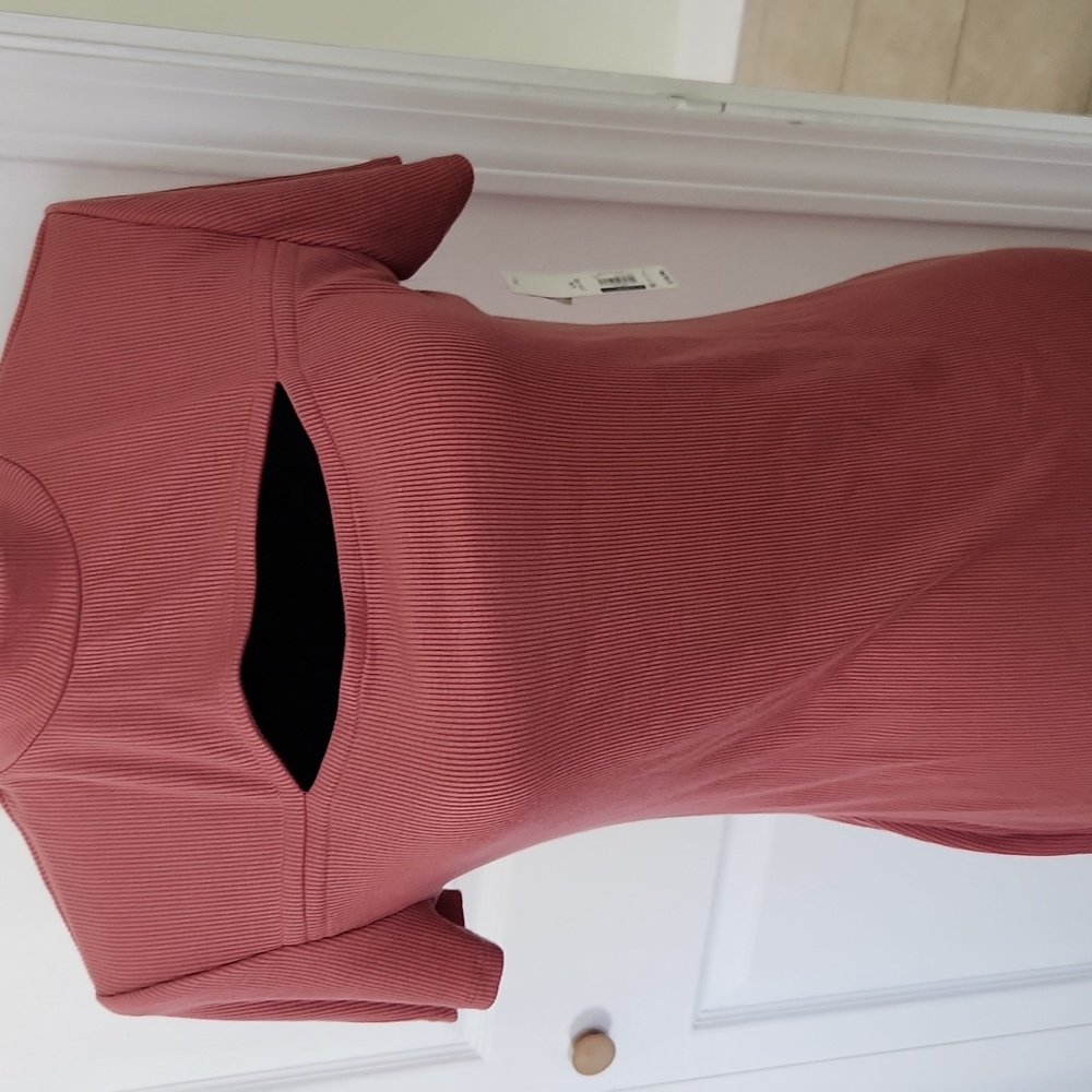 Ribbed sweater dress